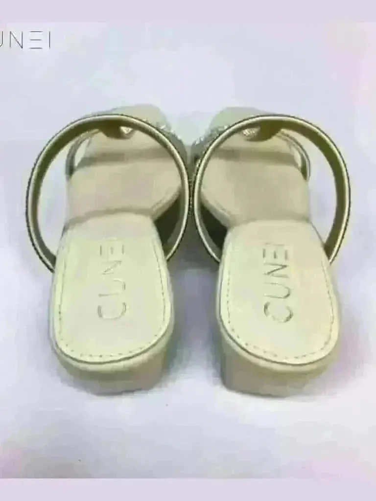 White Shimmery Heels
