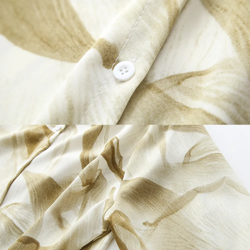 Wholesale Women Clothing Printed Chiffon Shirts