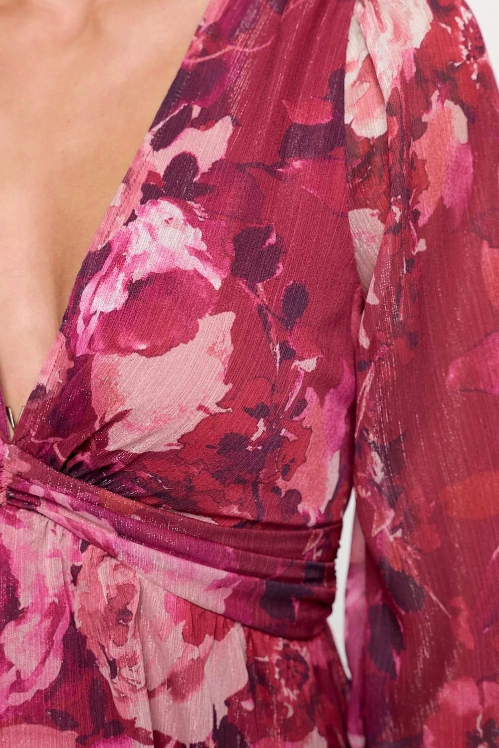 Wild Rose Ruffle Mini Dress