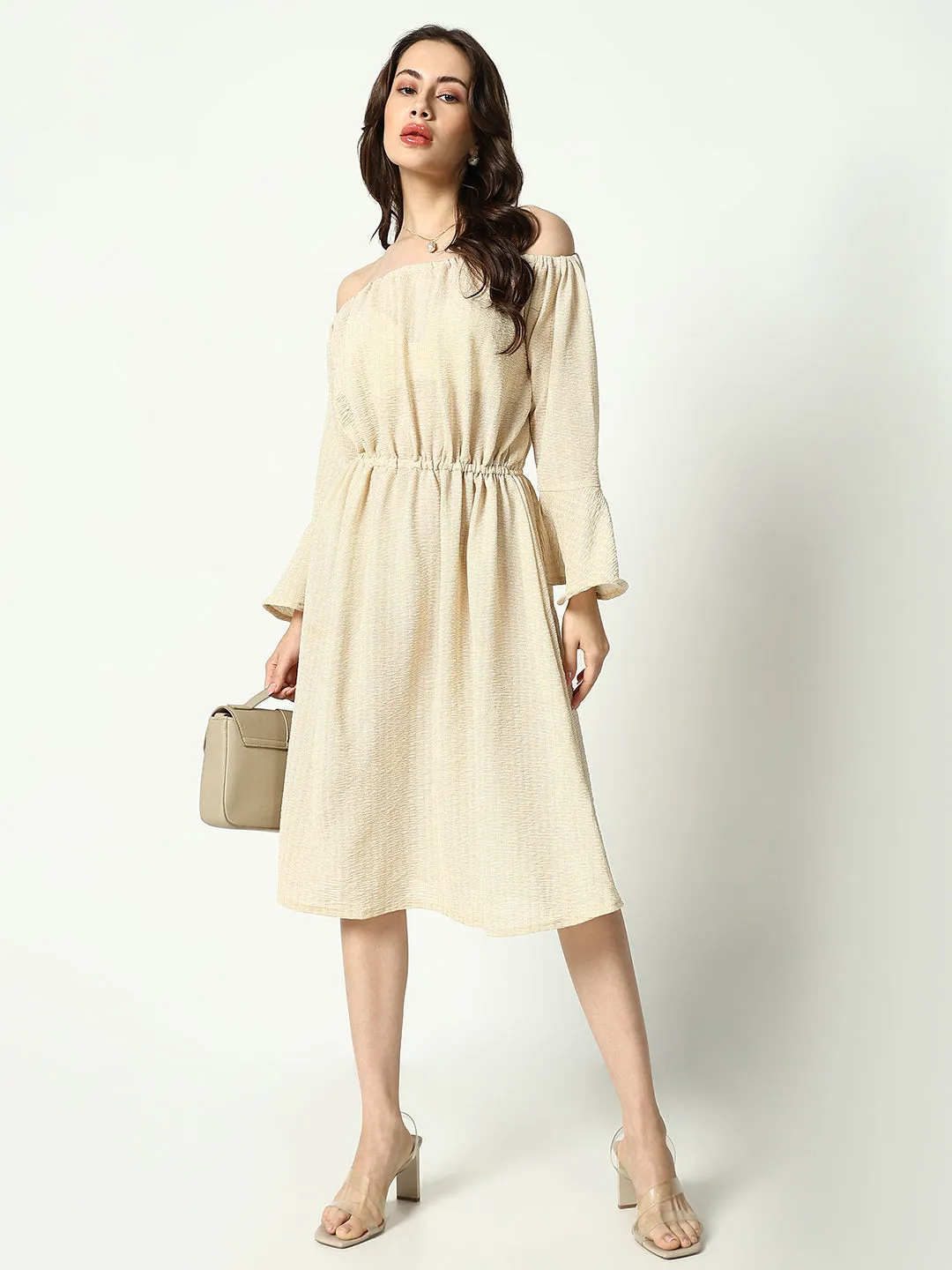 Women's A-Line Champagne Dress