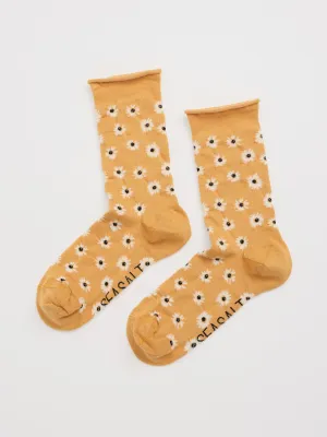 Women's Bamboo Arty Socks Daisy Daylily