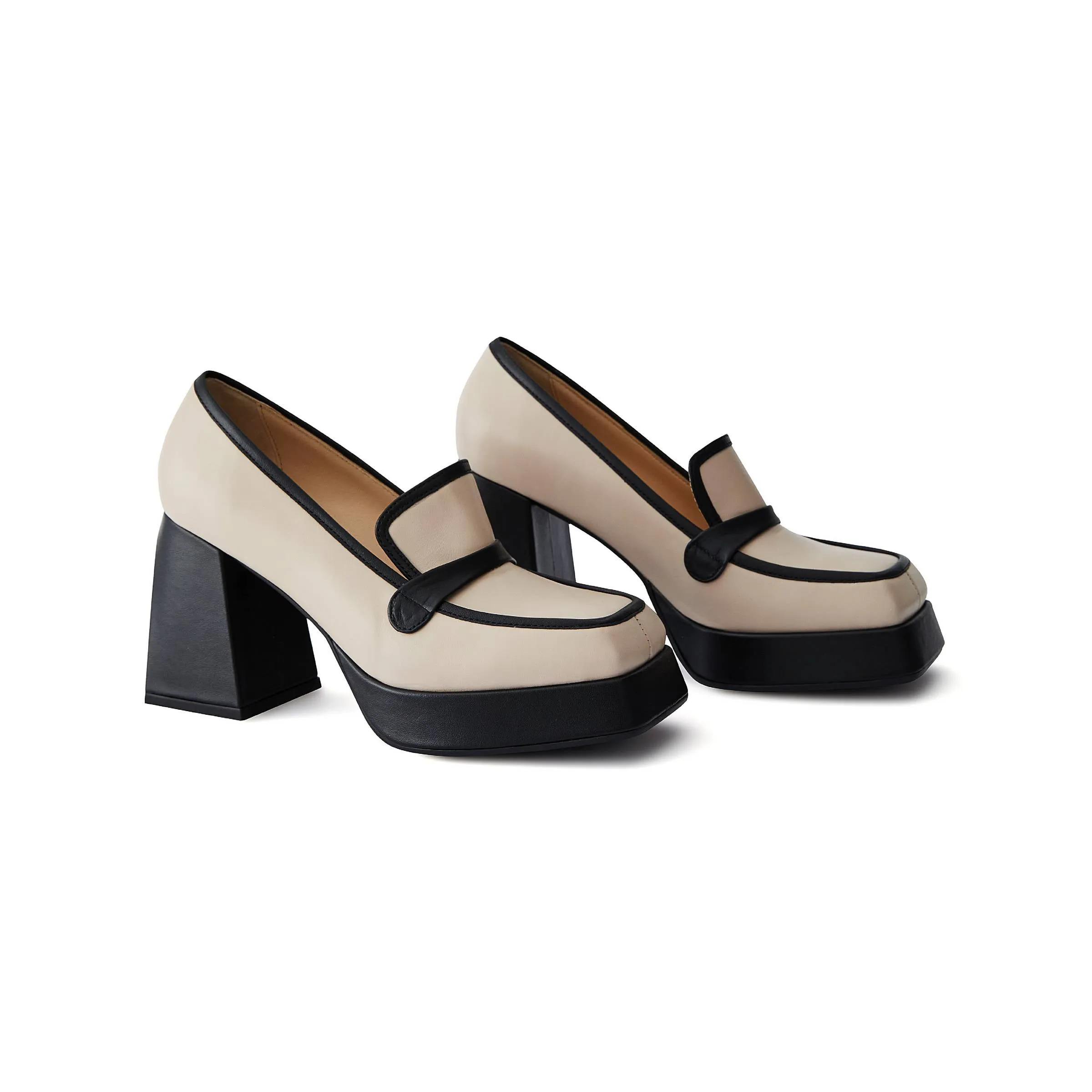 Women's Calf Leather Handmade Platform W1003