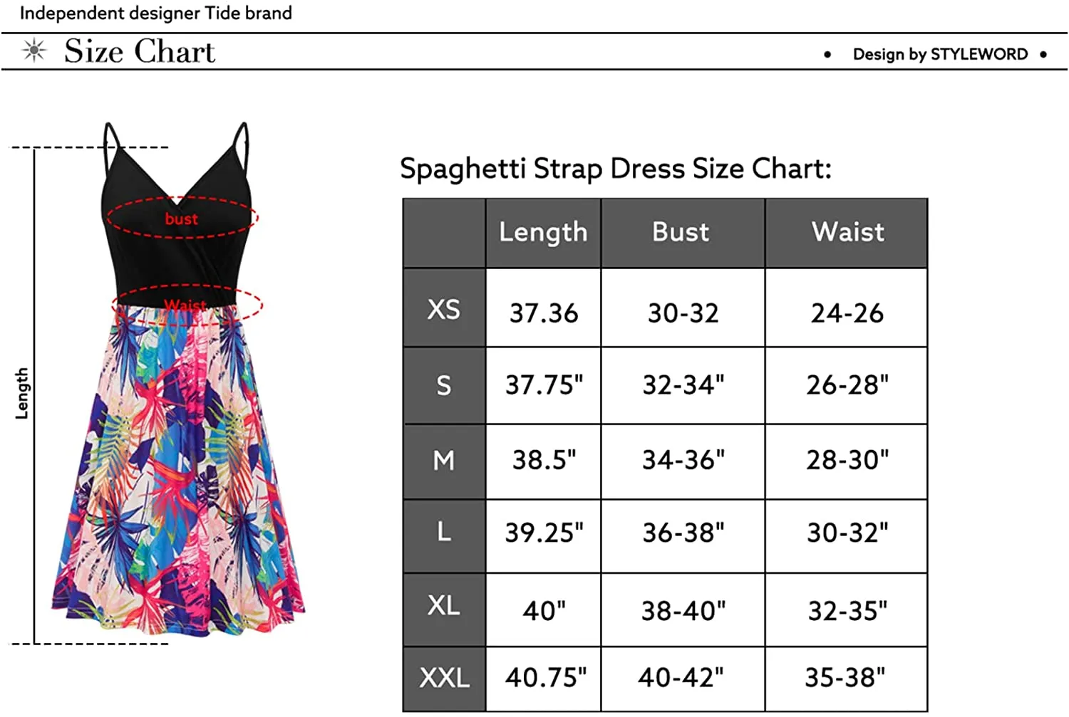 Women's Floral Spaghetti Dress with Pocket