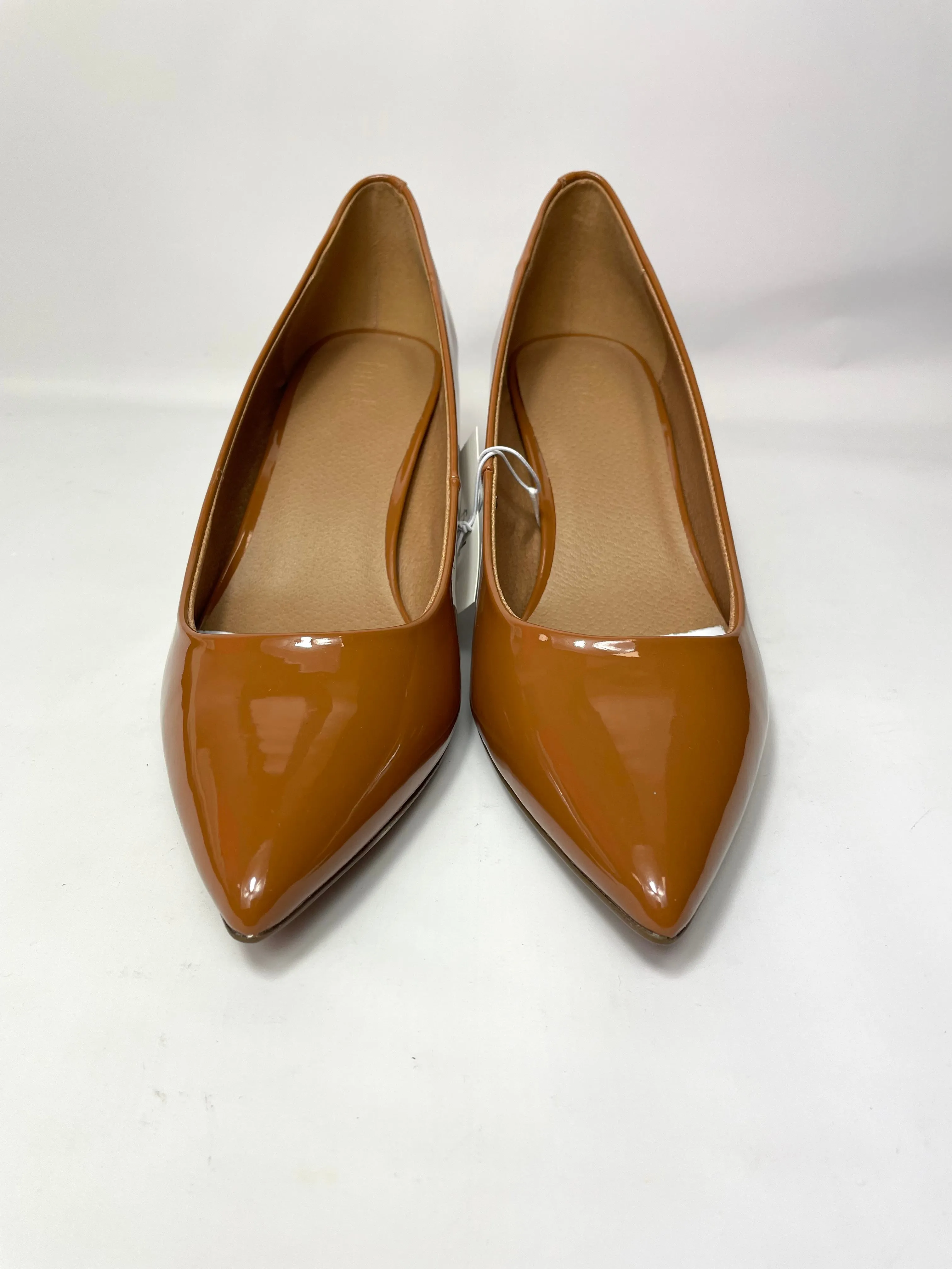 Women's Moda Low Heel D'Orsay Pointed Toe Pump Shoes in Brown UK 6 / EU 39
