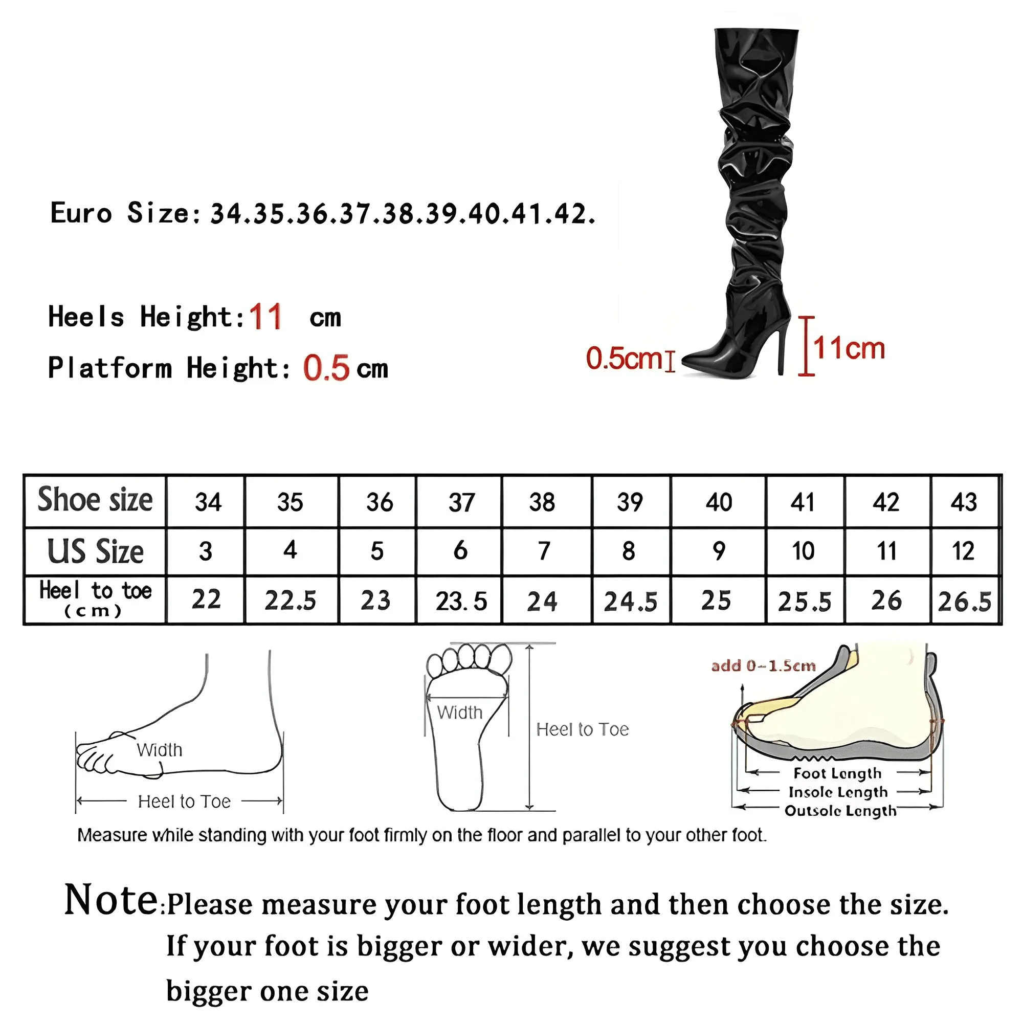 Women's Patent Leather Thigh Boots High Heels Solid Pointed Toe Stiletto Side Zipper
