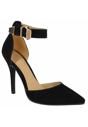 Women's Pointy Toe Stiletto Ankle Strape Court Shoes