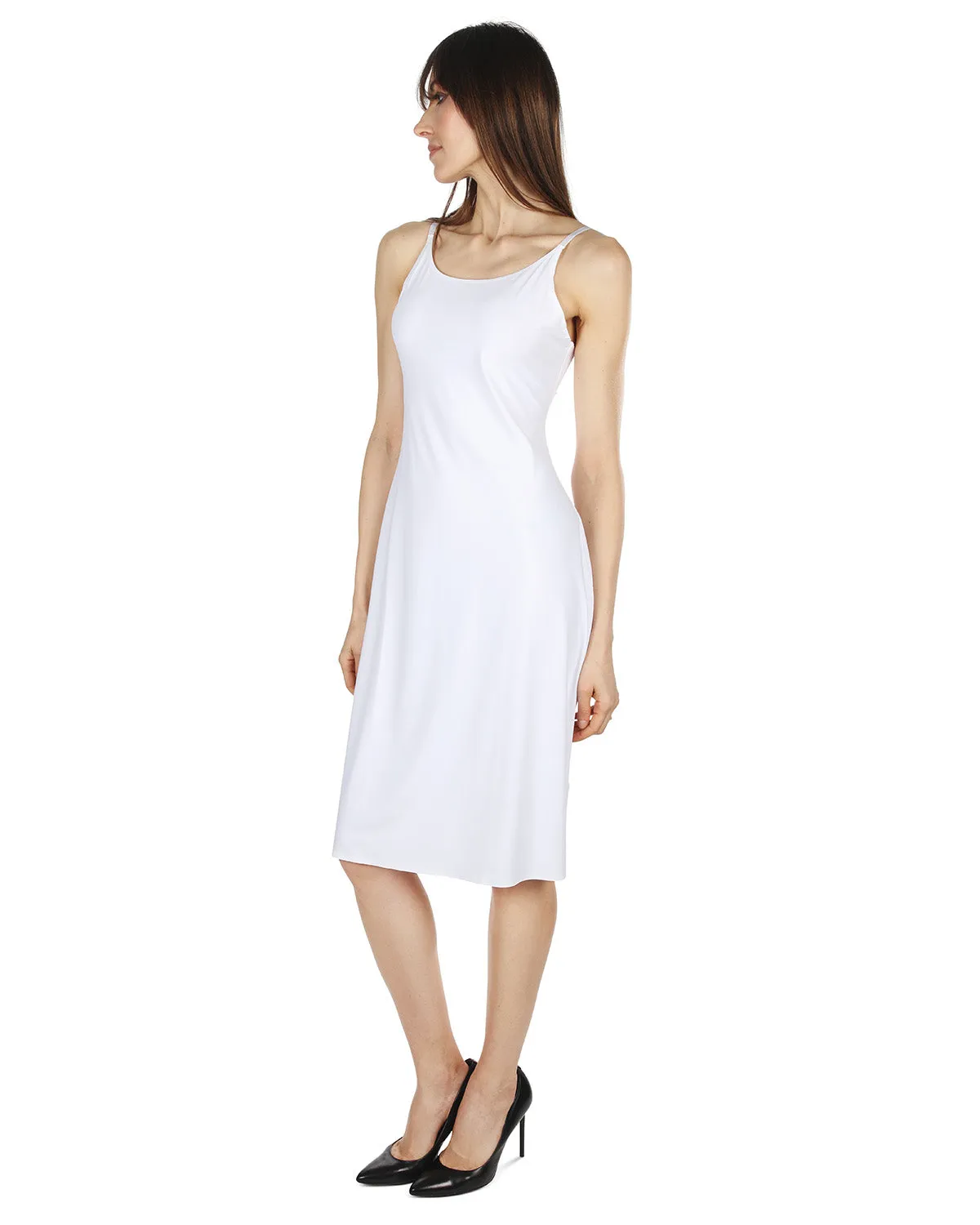 Women's Silky-Smooth Double-Bonded 36" Cami Slip Dress