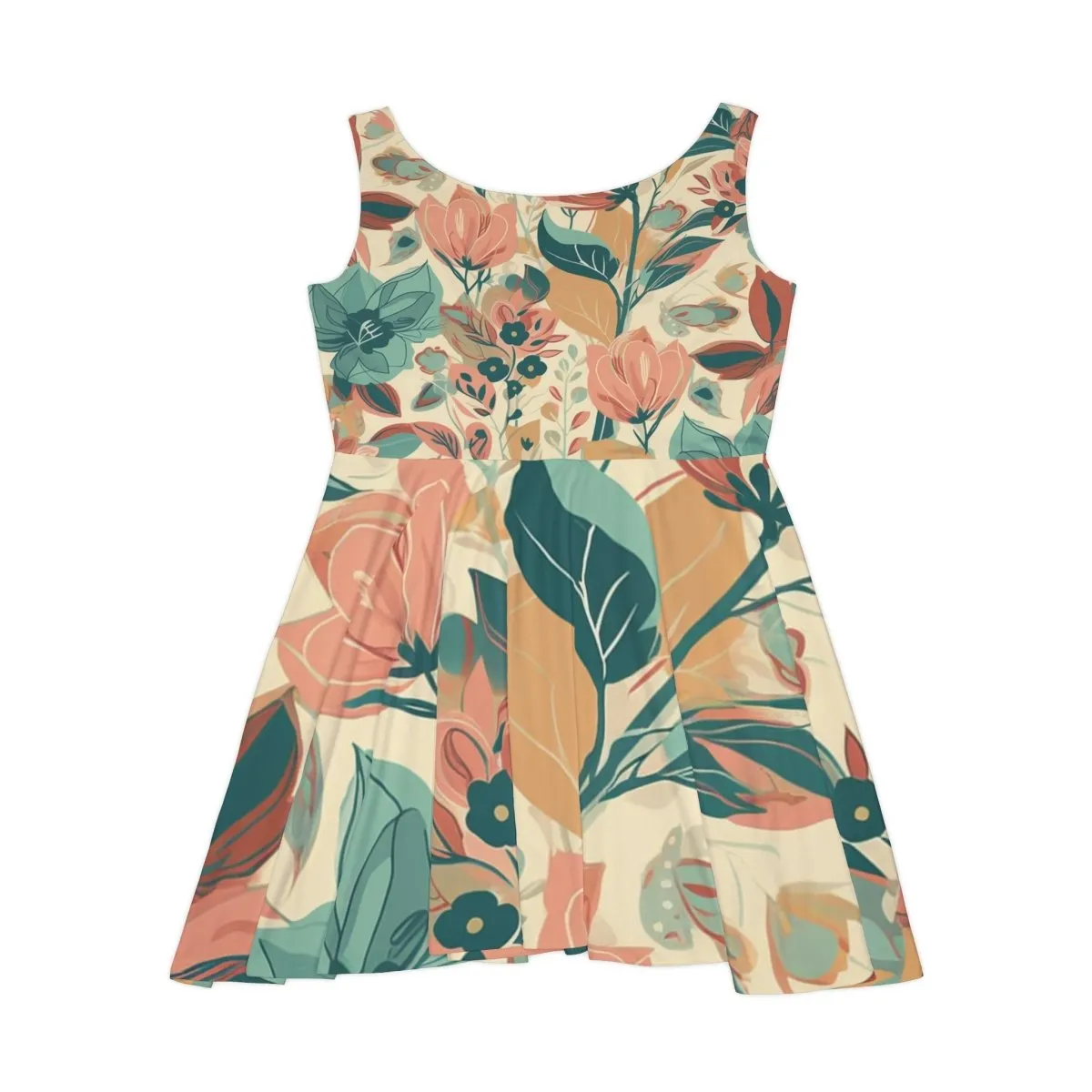 Women's Skater Dress with mid summer retro design