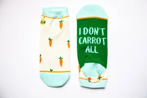 Woven Pear - Shorty Socks, I Don't Carrot All