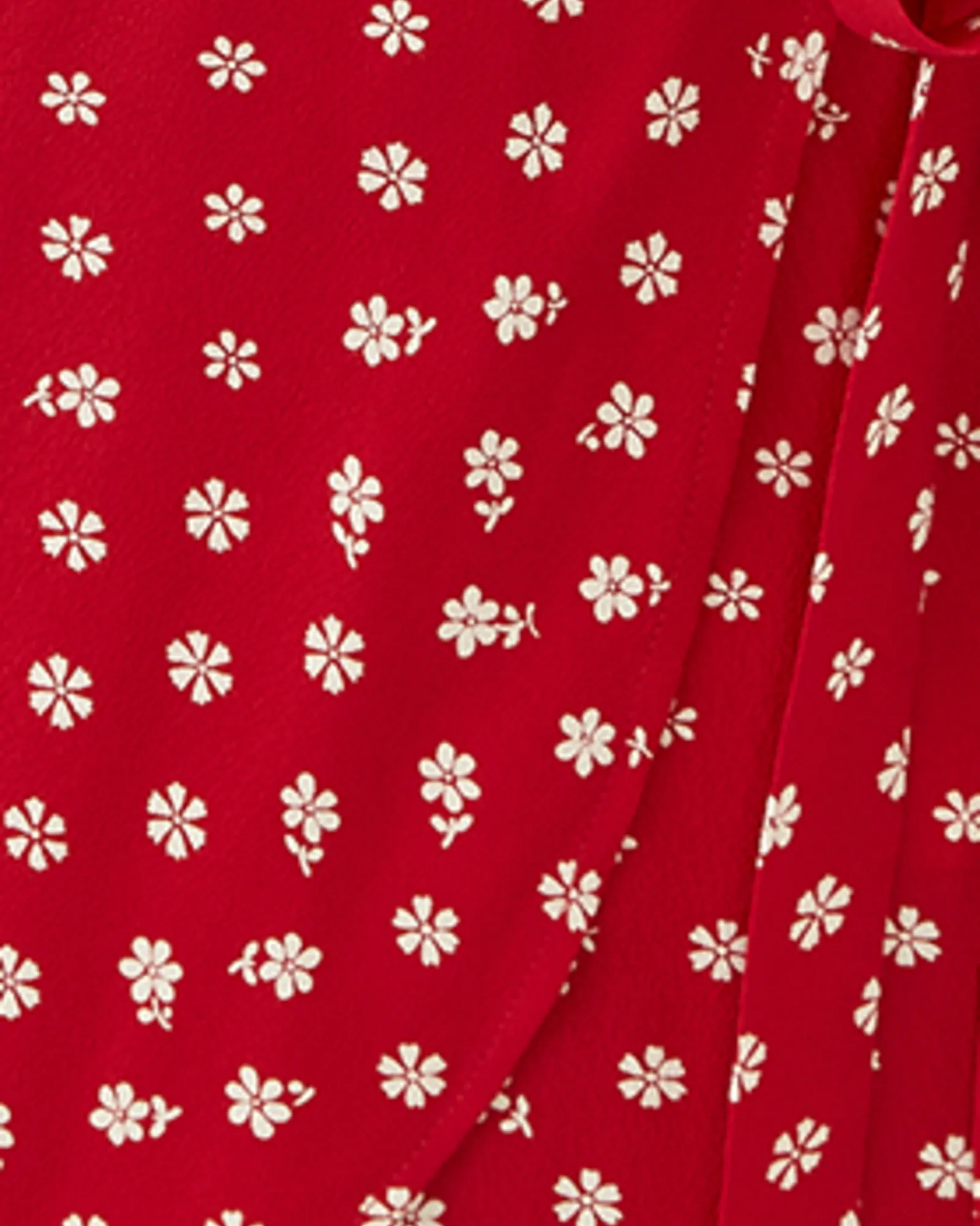 Wrap Mini Skirt in Bandana Flower | Red