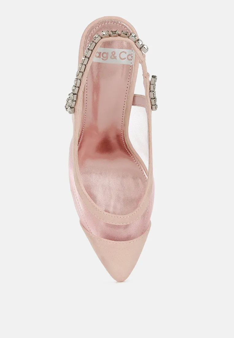 Yaga Stiletto Heel Slingback Sandals