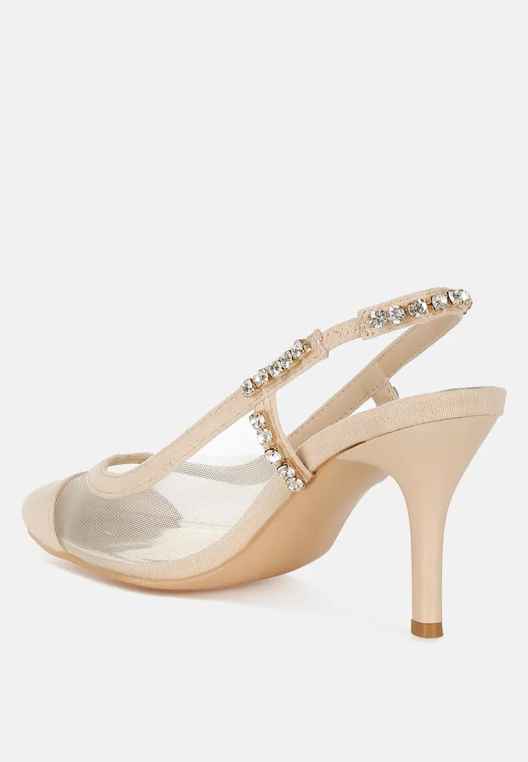 Yaga Stiletto Heel Slingback Sandals