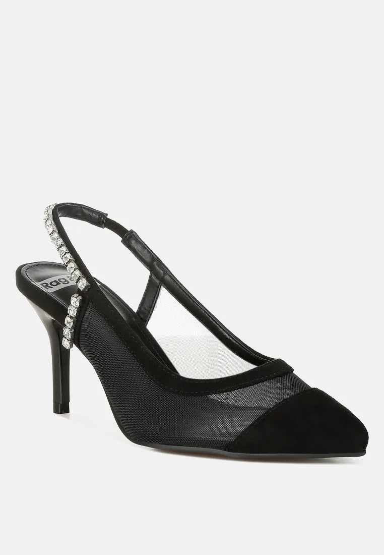 Yaga Stiletto Heel Slingback Sandals