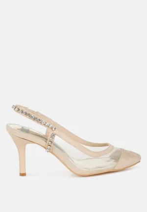 Yaga Stiletto Heel Slingback Sandals