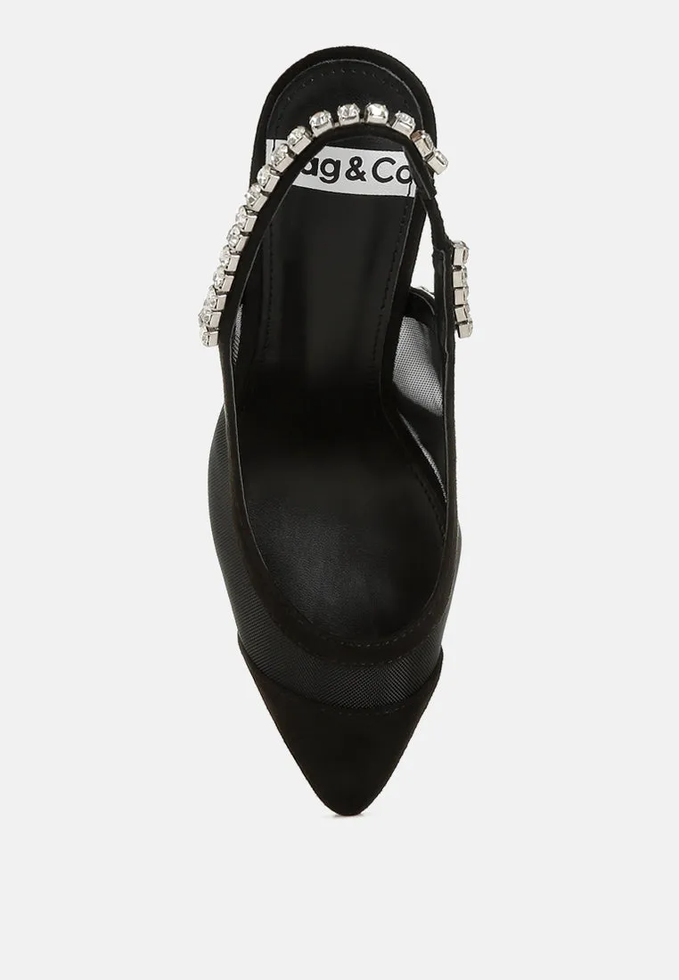Yaga Stiletto Heel Slingback Sandals