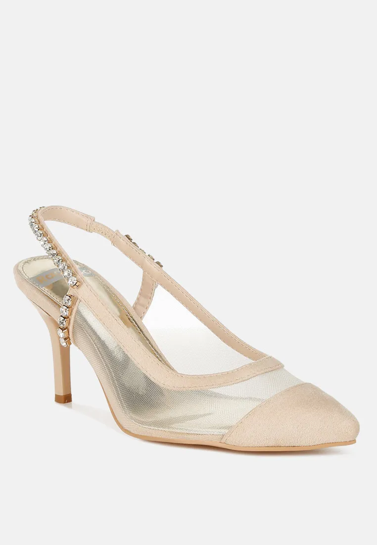 Yaga Stiletto Heel Slingback Sandals