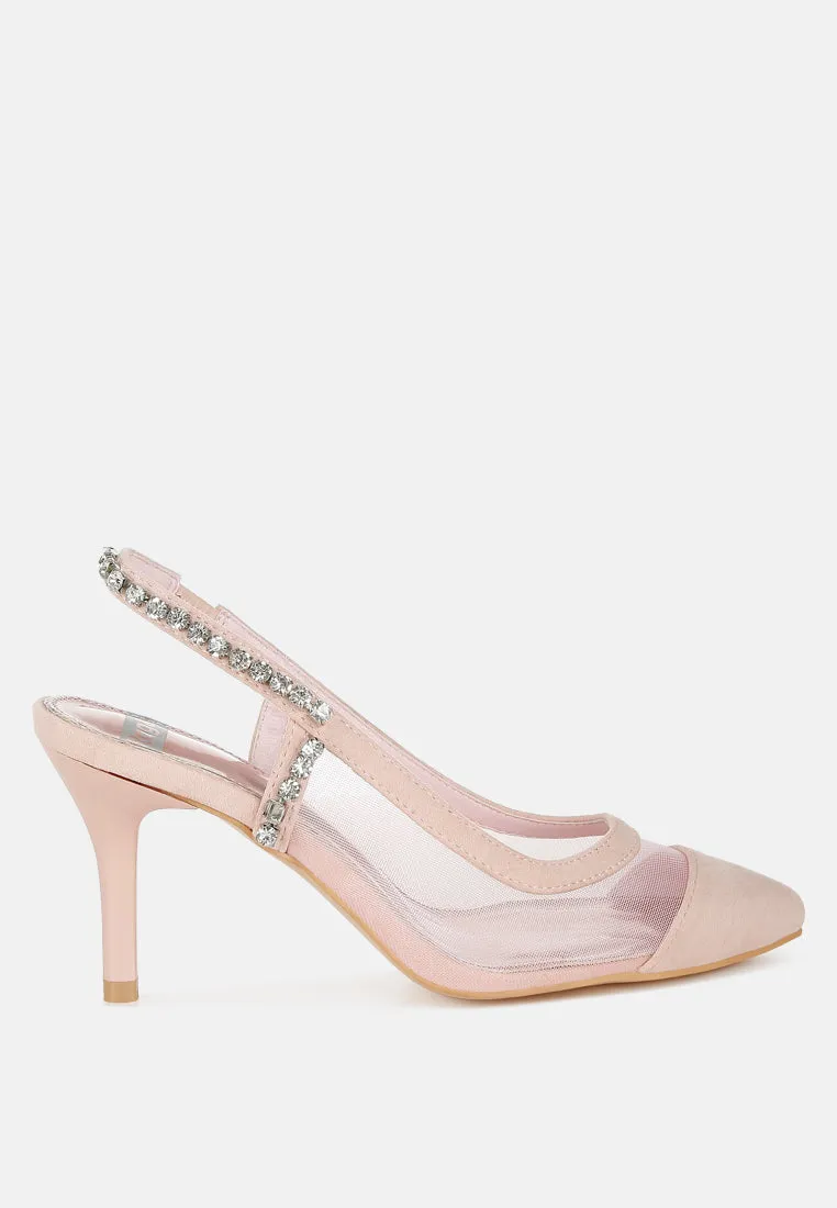 Yaga Stiletto Heel Slingback Sandals