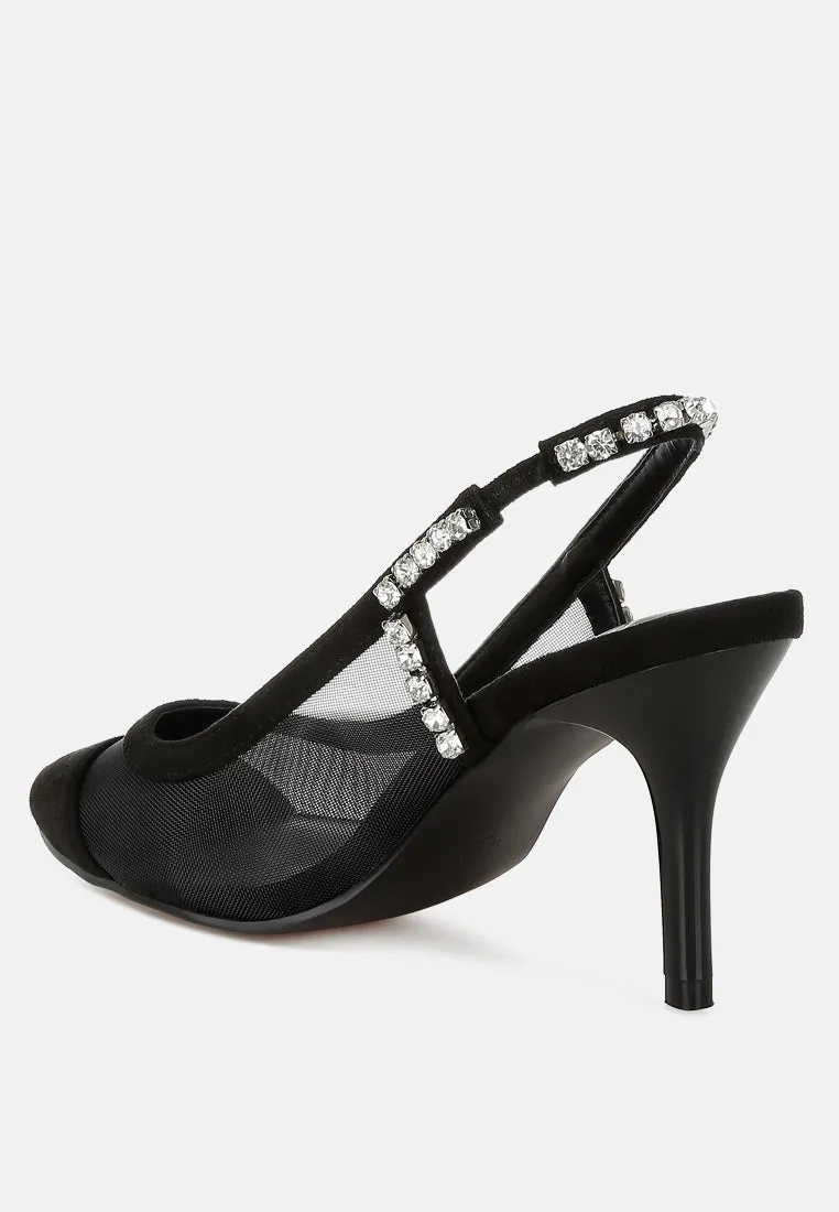 Yaga Stiletto Heel Slingback Sandals