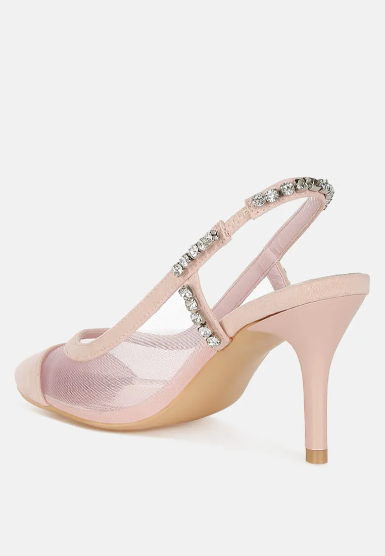 Yaga Stiletto Heel Slingback Sandals