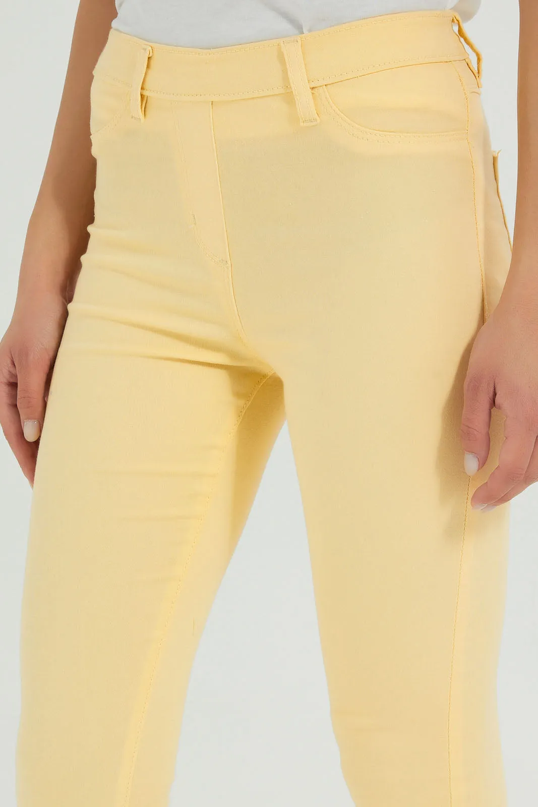 Yellow Skinny Jegging