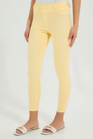 Yellow Skinny Jegging