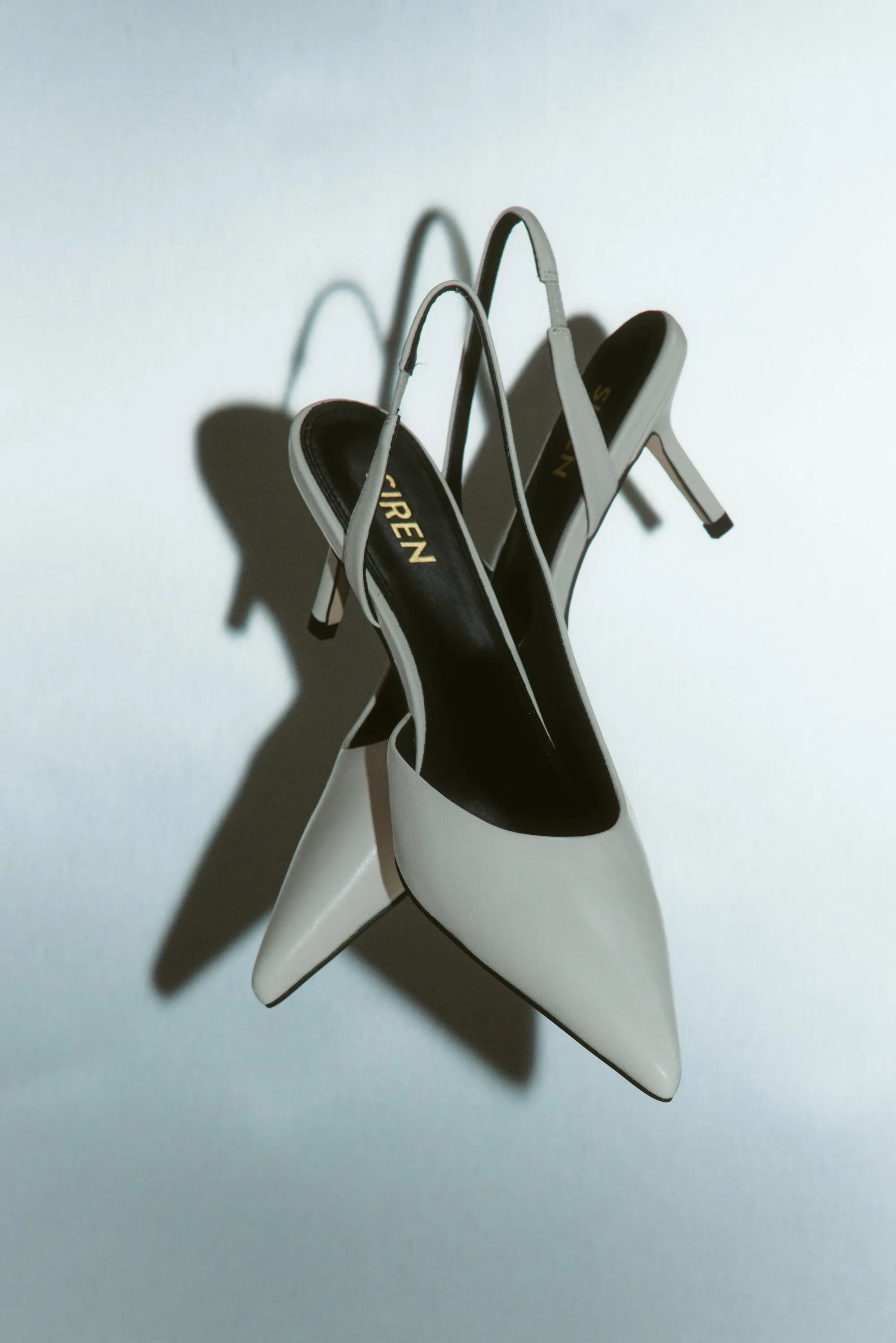 Yoselyn Dorsay Slingbacks - Chalk White Leather