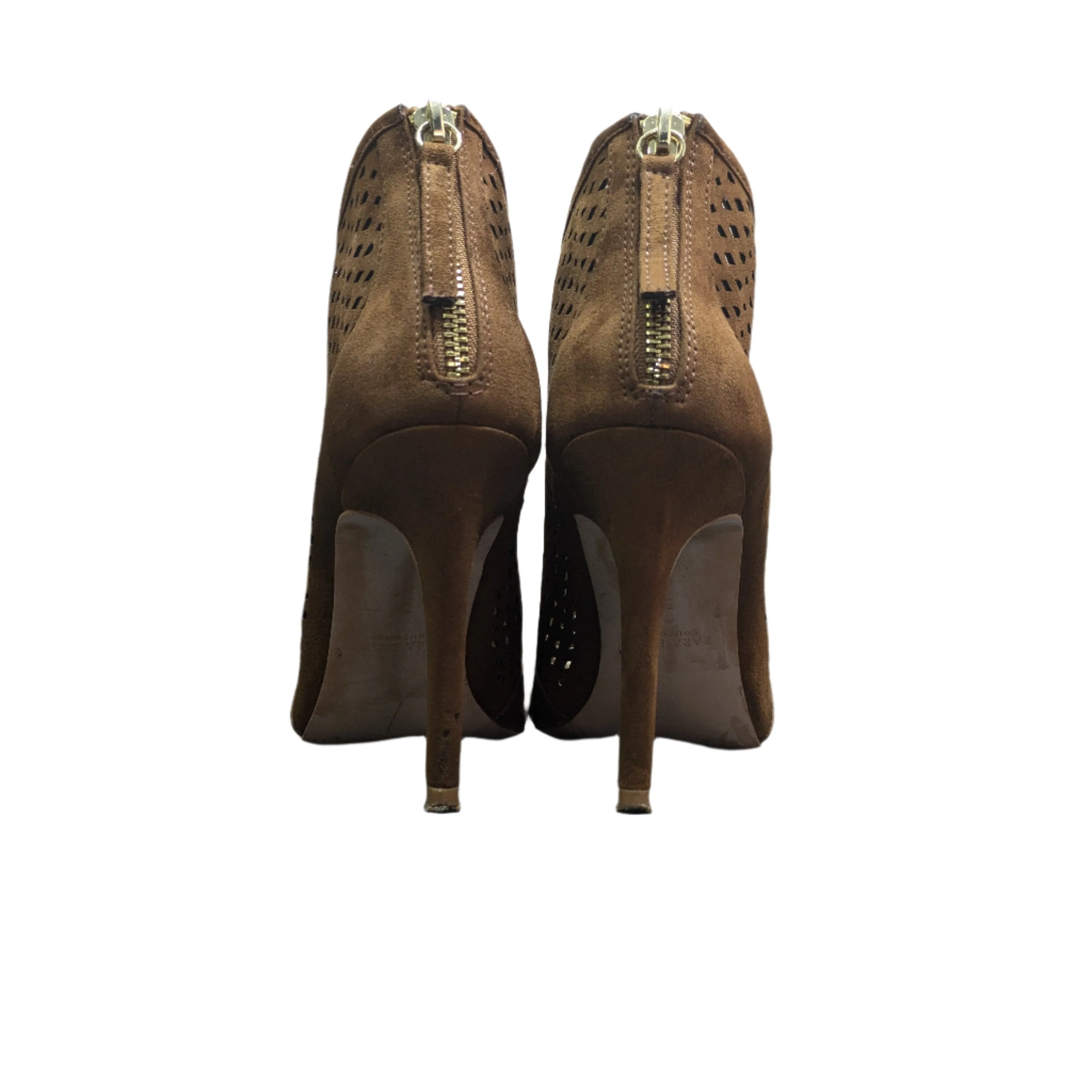 Zara Cut Work High Heel Ankle Boots Size EU 38 / UK 5 / US 7