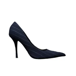 Zara Pinstripe Pointed Toe Court Shoes Size UK 7 / EU 40 / US 9